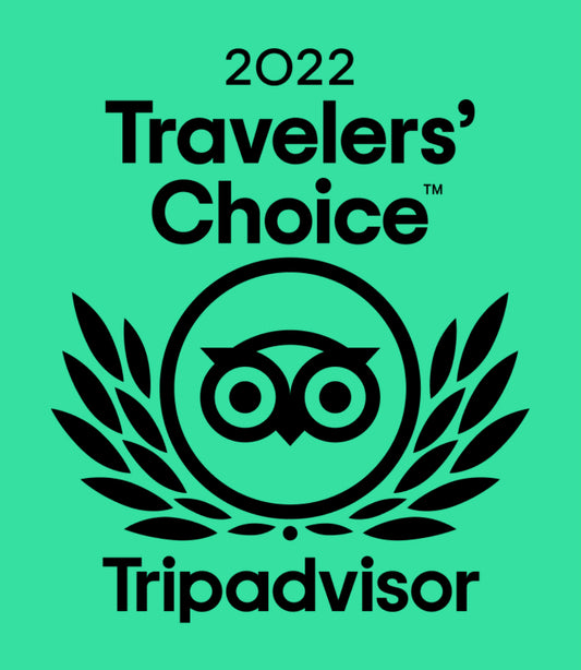 4th Year in a row…2022 Trip Advisors Traveler’s Choice Award!