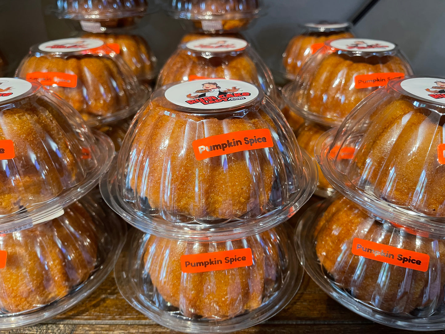 Pumpkin Spice Mini Bundt Cakes, Set of 4