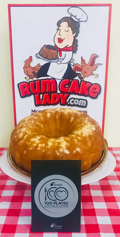 The Original Golden Bundt R U M Cake, Winner of Georgia's "100 Plates Locals Love"