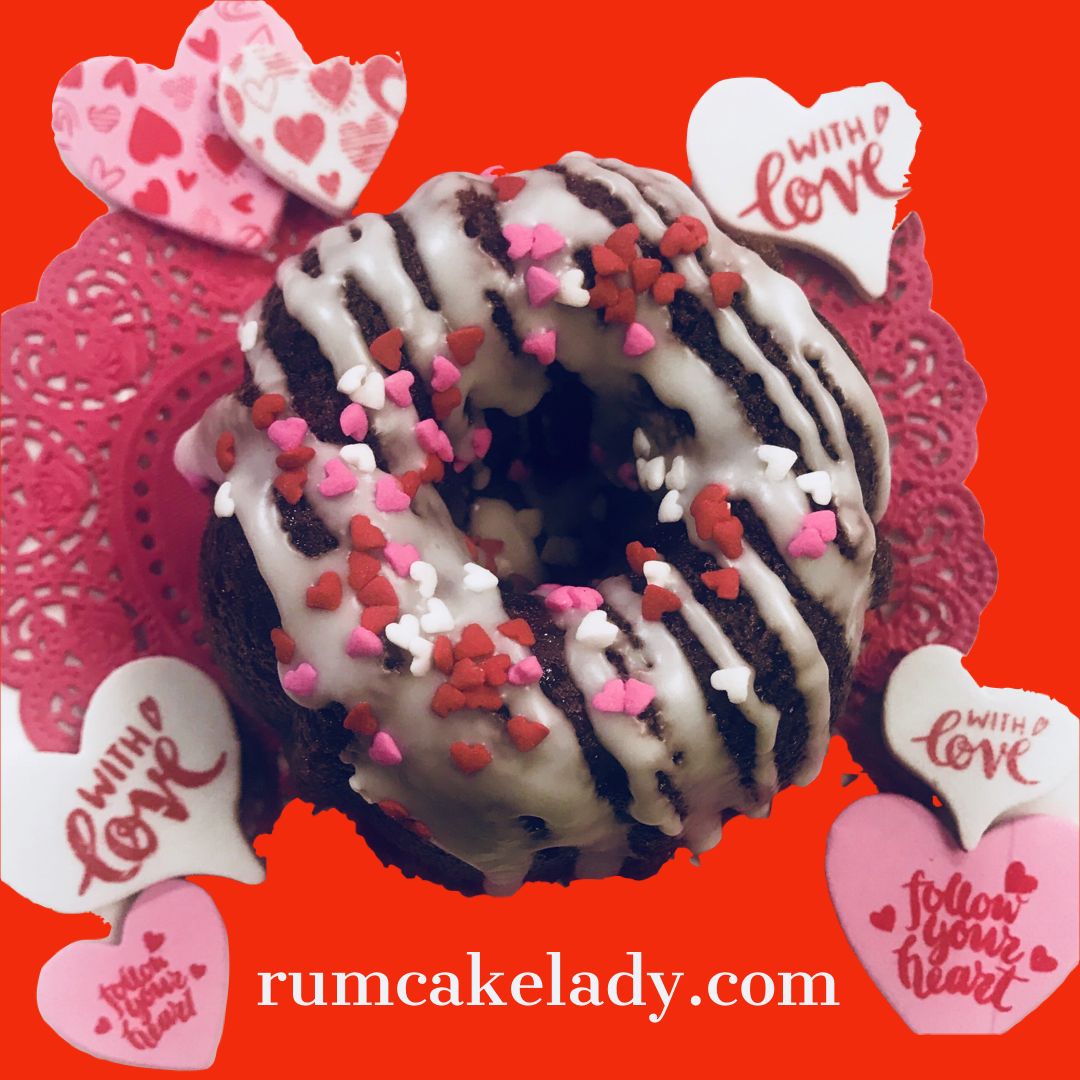 Mini Red Velvet Bundt Cakes Set of 4